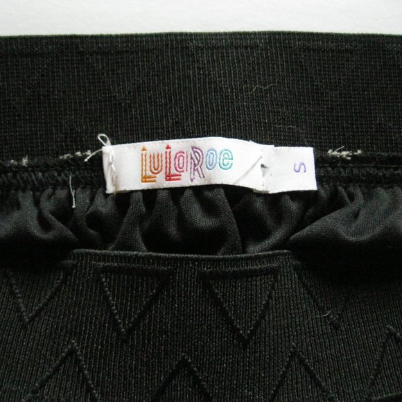 LuLaRoe Black and White Checkered Midi Skirt - Picture 6 of 7